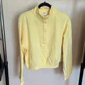 a.n.a Women's Soft Yellow Sweatshirt